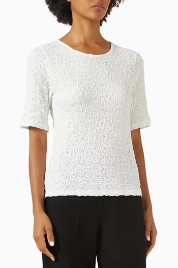 Crewneck Snug Top in Jacquard