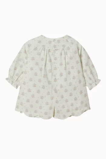 Floral Semilla Dress in Cotton