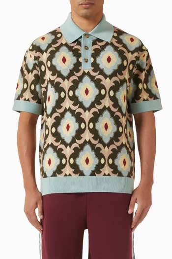 La Maille Tapisserie Polo Sweater