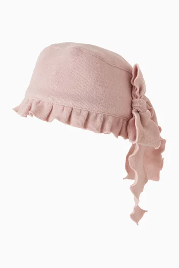 Ruffle-trim Bonnet