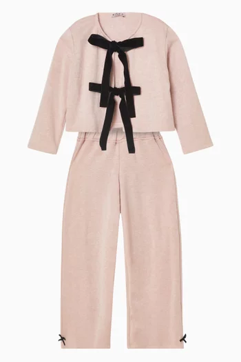 Bow Wide-leg Pants