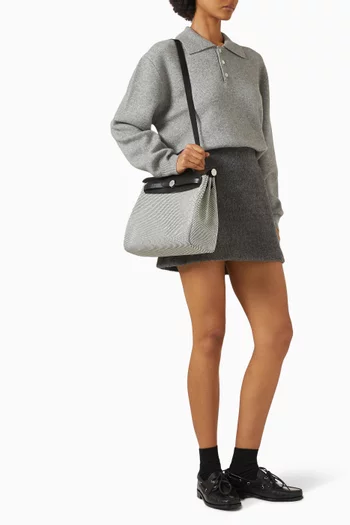 Unused Herbag Zip 31 Bag in Canvas & Leather