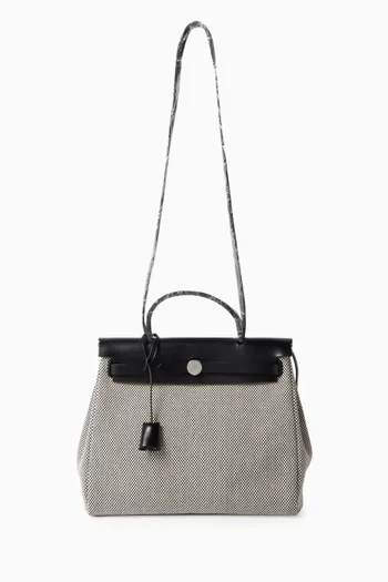 Unused Herbag Zip 31 Bag in Canvas & Leather