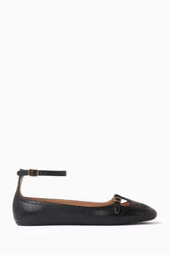 Misty Ballerina Flats in Lambskin