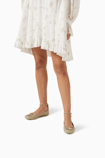 Misty Ballerina Flats in Lambskin