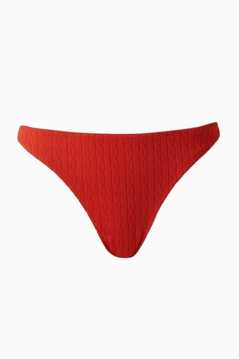 Daniela Bikini Briefs in Cable Jacquard