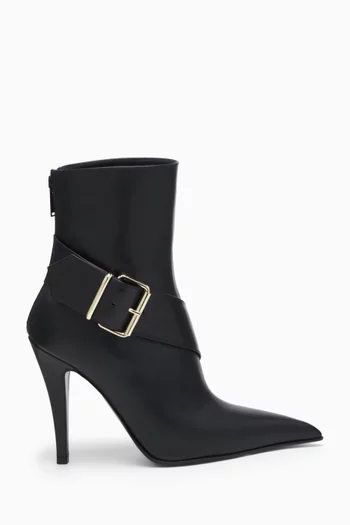 Heron Buckle Boots in Leather