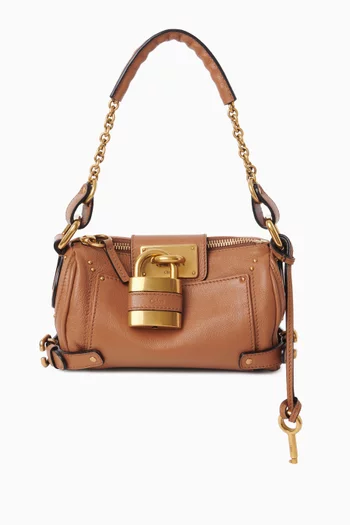 حقيبة كتف بادينغتون صغيرة بسلسلة جلد