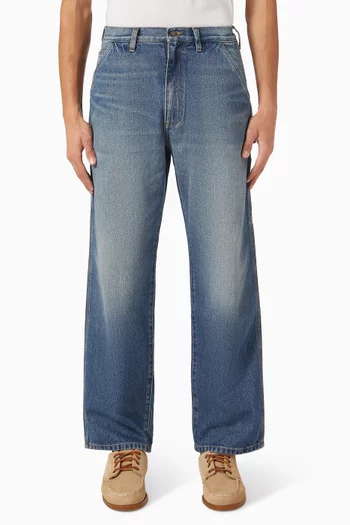 Double Knee Jeans in Denim