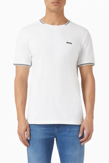 Logo T-shirt in Stretch Cotton