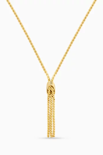 1980s Vintage Triple Tassel Drop Necklace