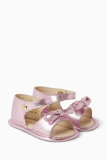 Kay Bow Sandals in Leather
