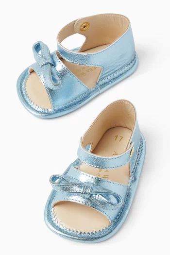 Kay Bow Sandals in Leather