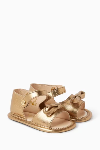 Kay Bow Sandals in Leather
