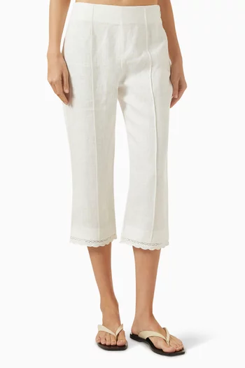Effi Capri Pants in Linen