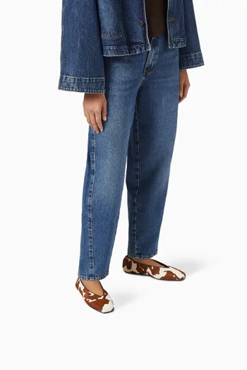 Elise Ballet Flats in Calf Hair