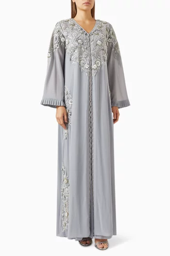 Dessica Embellished Cape Maxi Dres
