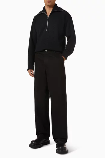 Half Zip Sweater in Wool
