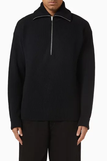 Half Zip Sweater in Wool
