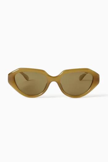 Irregular Sunglasses in Acetate