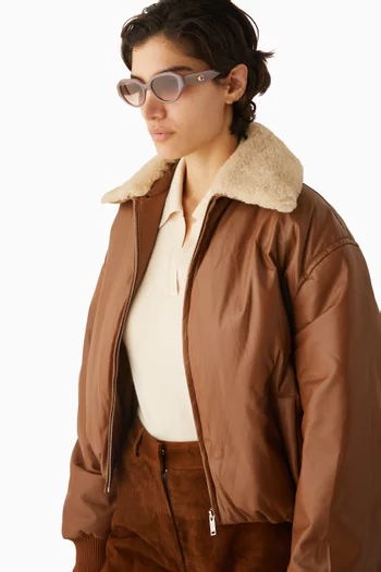 نظارة شمسية بإطار غير منتظم أسيتات