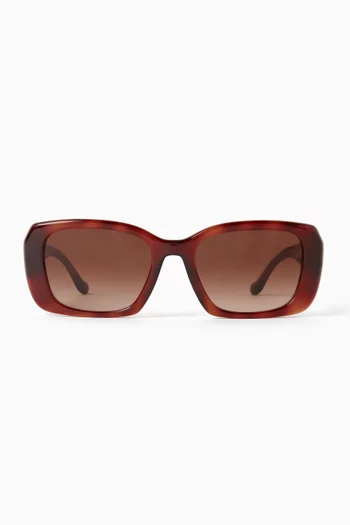 Square Logo Sunglasses in Acetate