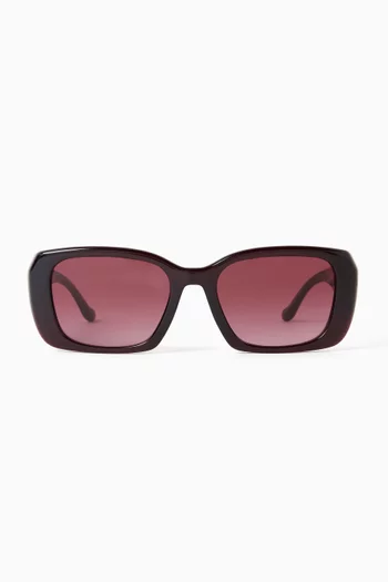 Square Logo Sunglasses in Acetate