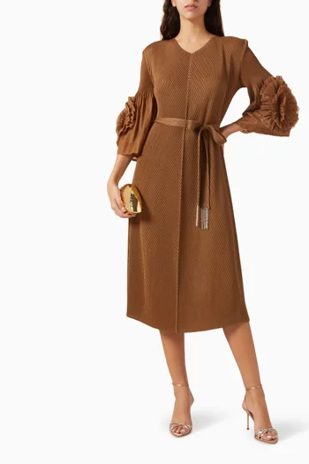 Emery Belted Midi Dress