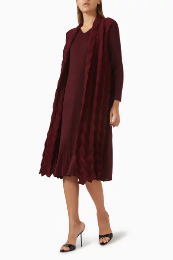 Paula Textured Overlay Dress