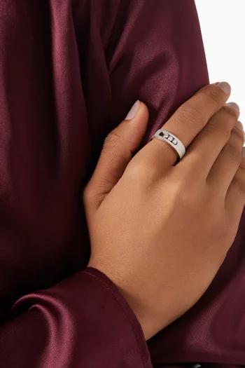 Move Noa Cisele Diamond Ring in 18kt White Gold