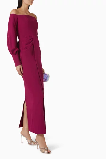 Off-shoulder Maxi Dress