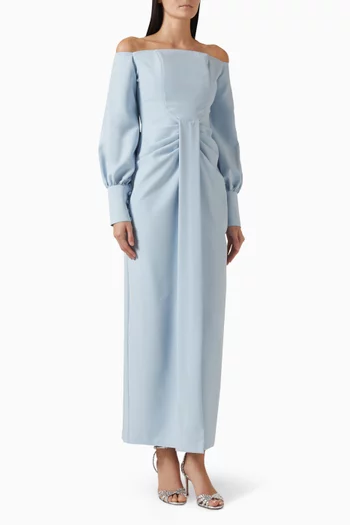 Off-shoulder Maxi Dress