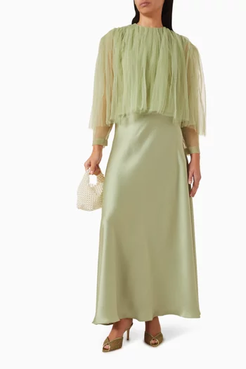 Pleated Top in Tulle