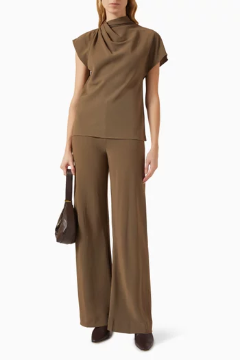 Davina Top in Crepe