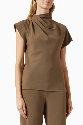 Davina Top in Crepe