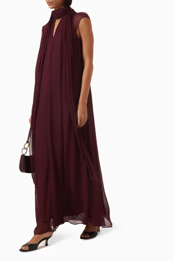 Camilla Scarf Dress in Chiffon