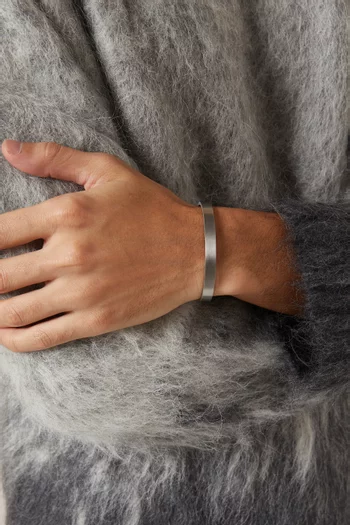 Ribbon Bracelet in Sterling Silver