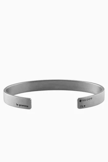 Ribbon Bracelet in Sterling Silver