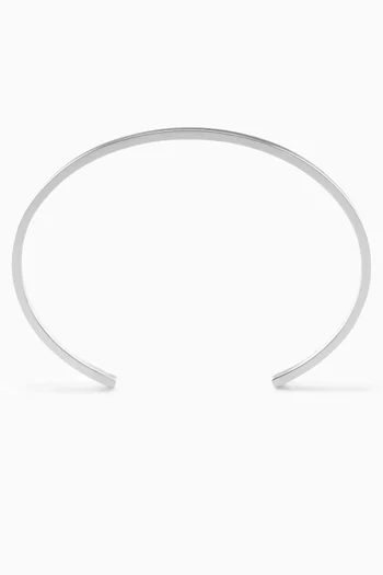 Ribbon Bracelet in Sterling Silver