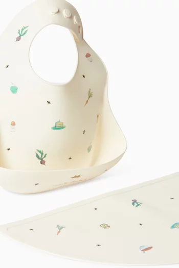 Manners Begin At Breakfast Bib & Placemat Set