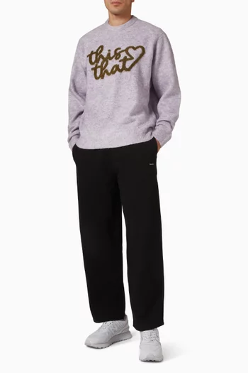 Heart Logo Sweater in Knit