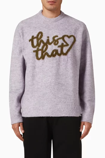 Heart Logo Sweater in Knit