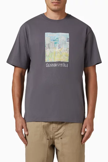 City & Park T-shirt in Cotton-jersey