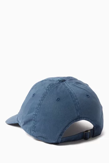Overdyed T-logo Cap in Cotton Twill