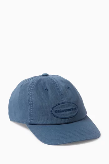 Overdyed T-logo Cap in Cotton Twill