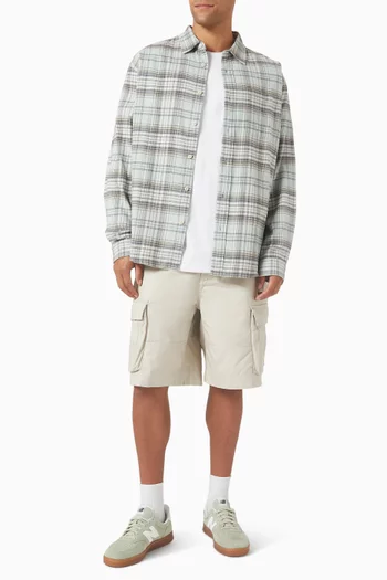 Flannel Check Shirt in Cotton
