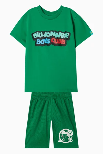 Jumble Logo Print T-shirt in Cotton