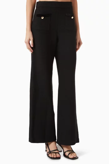 Buttoned Pants in Tweed