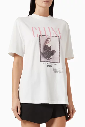 Graphic-print T-shirt in Cotton