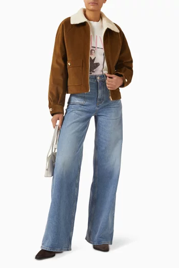 Belle Crop Jacket in Corduroy